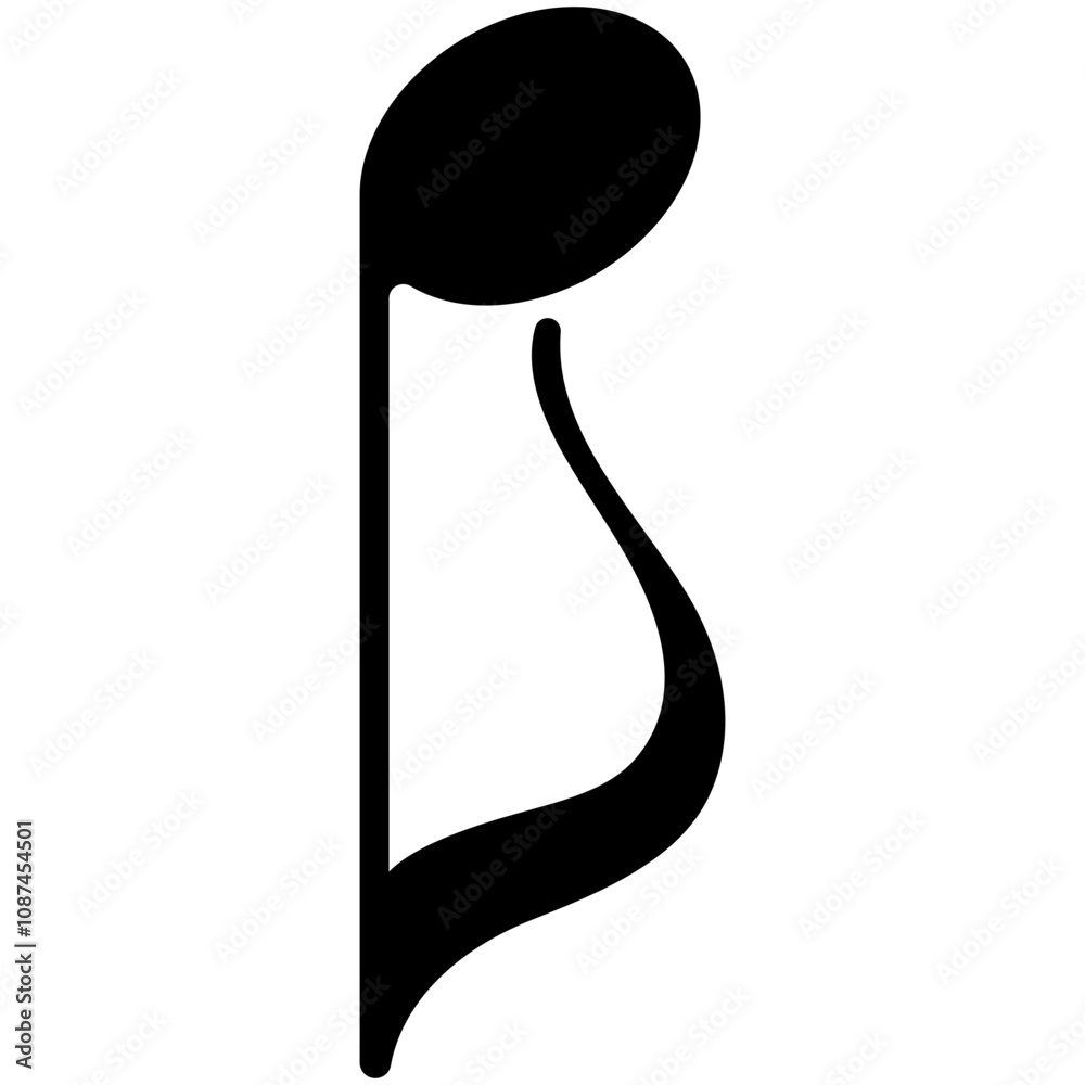 Φωτογραφία eight note inverse music or musical symbol