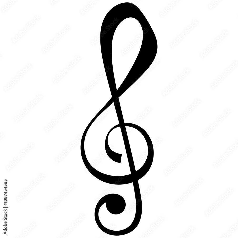 g clef or treble clef music note or musical symbol g clef or treble clef music note or musical symbol