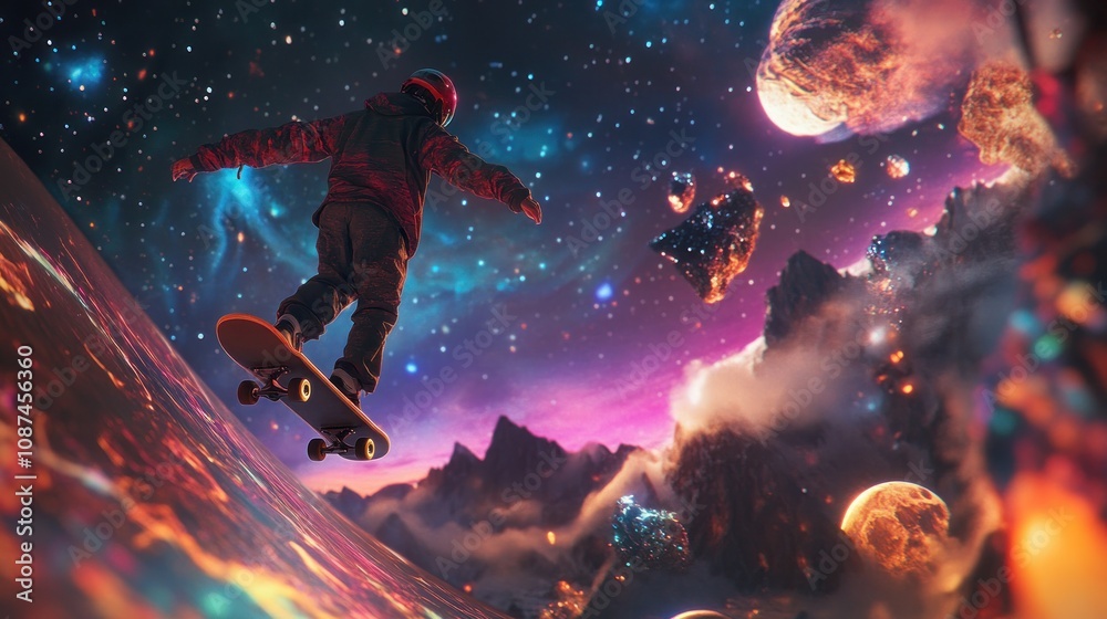 Skateboarding in a Cosmic Landscape. Skateboarding in a Cosmic Landscape.