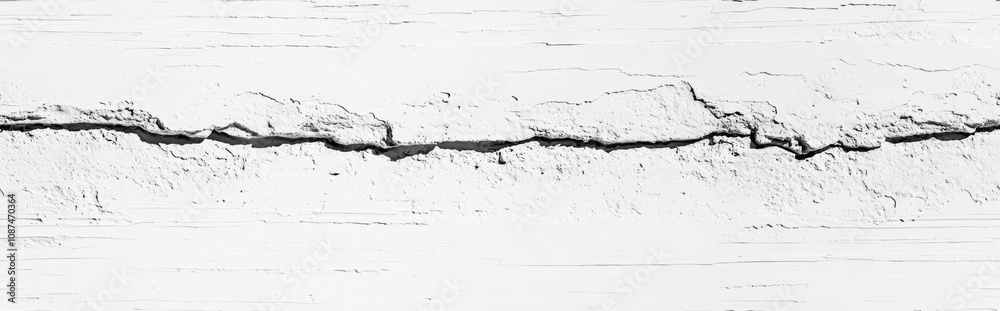 Fototapeta premium seamless of Abstract wide brick wall texture,white wall and floor interior backdrop for design art work , isolated on white background, , copy space, copy space for text,