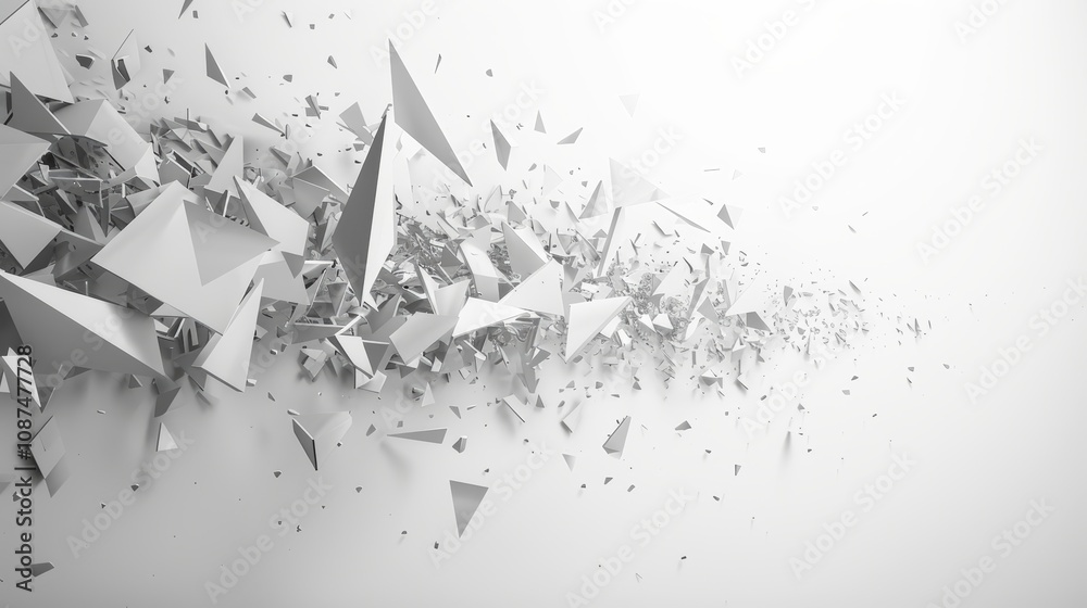 Obraz premium Paper Origami Polygonal Shape background. Abstract geometric illustration with place for text