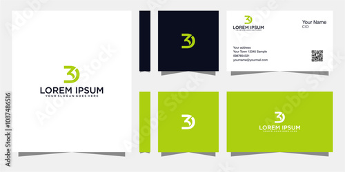 combining the number 3 and the letter D