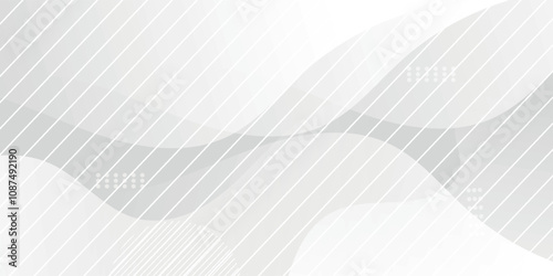 Abstract Geometric modern white and gray color . Modern and Creative Trend design in vector illustration