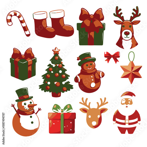 Christmas Vector Icon Set