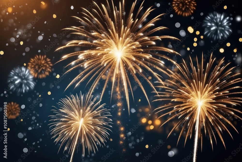 2025 New Year Celebration - Champagne And Clock For Countdown - Toast Cheering With Abstract Defocused Background 2025 New Year Celebration - Champagne And Clock For Countdown - Toast Cheering With Abstract Defocused Background