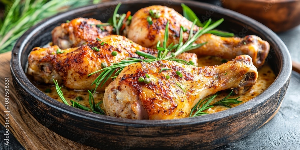 Baked chicken legs in a creamy white sauce create a delicious and savory dish. These chicken legs, baked to perfection in white sauce, are perfect for any meal or gathering. Baked chicken legs in a creamy white sauce create a delicious and savory dish. These chicken legs, baked to perfection in white sauce, are perfect for any meal or gathering.