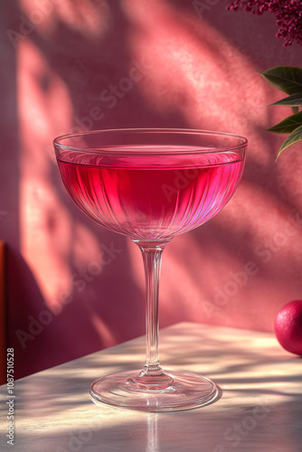 wine glass , clean and off white backdrop