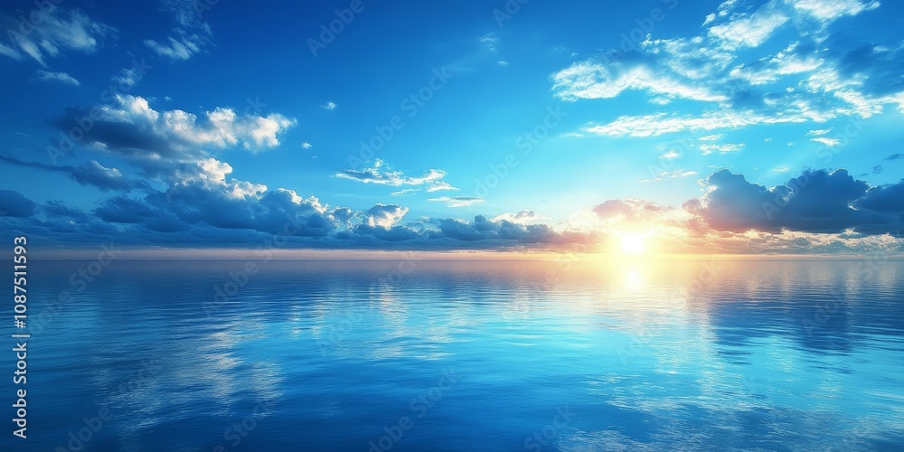 Beautiful blue sky and vast sea create a stunning scenery, featuring a mesmerizing blue sky that reflects magnificently on the serene sea, showcasing the beauty of nature and its colors. Beautiful blue sky and vast sea create a stunning scenery, featuring a mesmerizing blue sky that reflects magnificently on the serene sea, showcasing the beauty of nature and its colors.