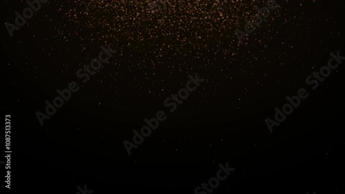 Falling magical particles of dust or sparkles. Glowing sparkles background. Christmas light, magic spray. Video 4k.