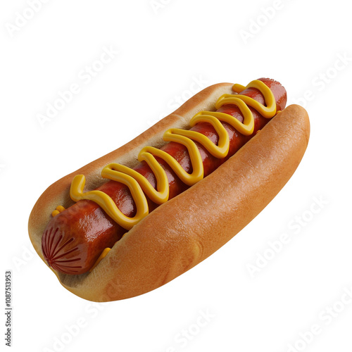 Classic Hot Dog with Mustard photo