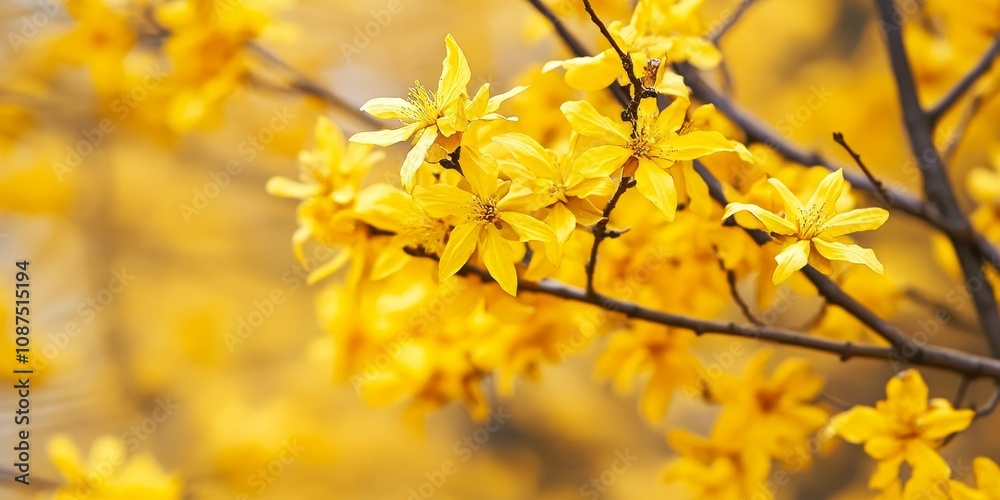 Witch hazel blossoms feature vibrant yellow flowers, embodying the beauty of early spring with their striking appearance. Enjoy the delightful yellow flowers of witch hazel in full bloom. Witch hazel blossoms feature vibrant yellow flowers, embodying the beauty of early spring with their striking appearance. Enjoy the delightful yellow flowers of witch hazel in full bloom.