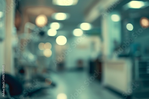 Wallpaper Mural Blurred dental clinic background defocused interior of a modern hospital Torontodigital.ca