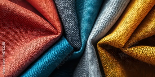 Colored cotton fabric texture for textile work. This cotton fabric features unique textures, making it ideal for various tailoring projects and creative endeavors in the textile industry.