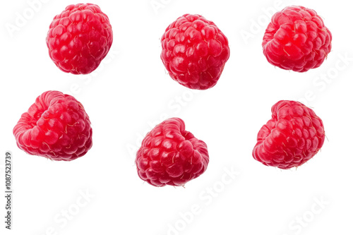 Raspberry. Raspberry isolated. Raspberry on white background.