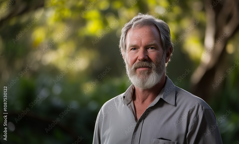 Portrait of a male ecologist Portrait of a male ecologist