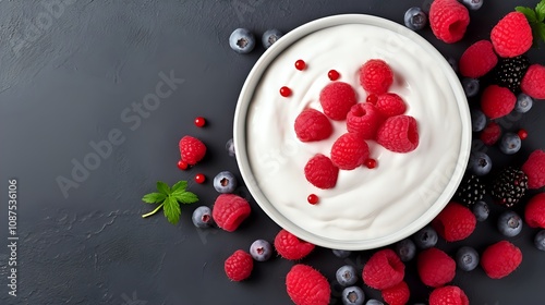 strawberry and yogurt 