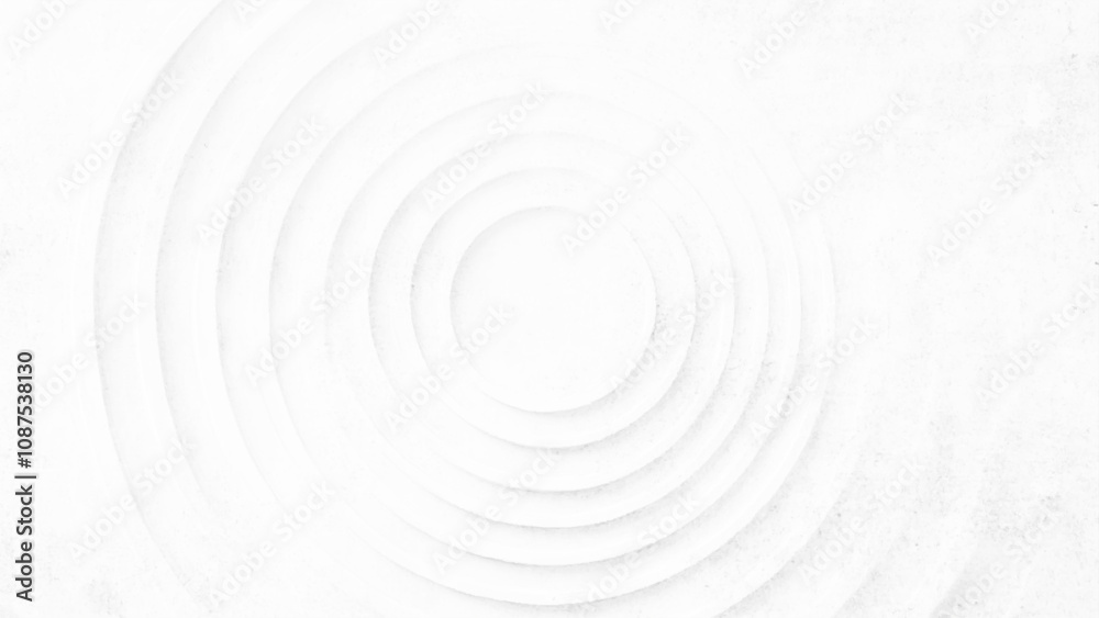 Abstract soft background, White abstract background with white circle rings in faded distressed vintage grunge texture design, old geometric pattern paper in modern art design. 