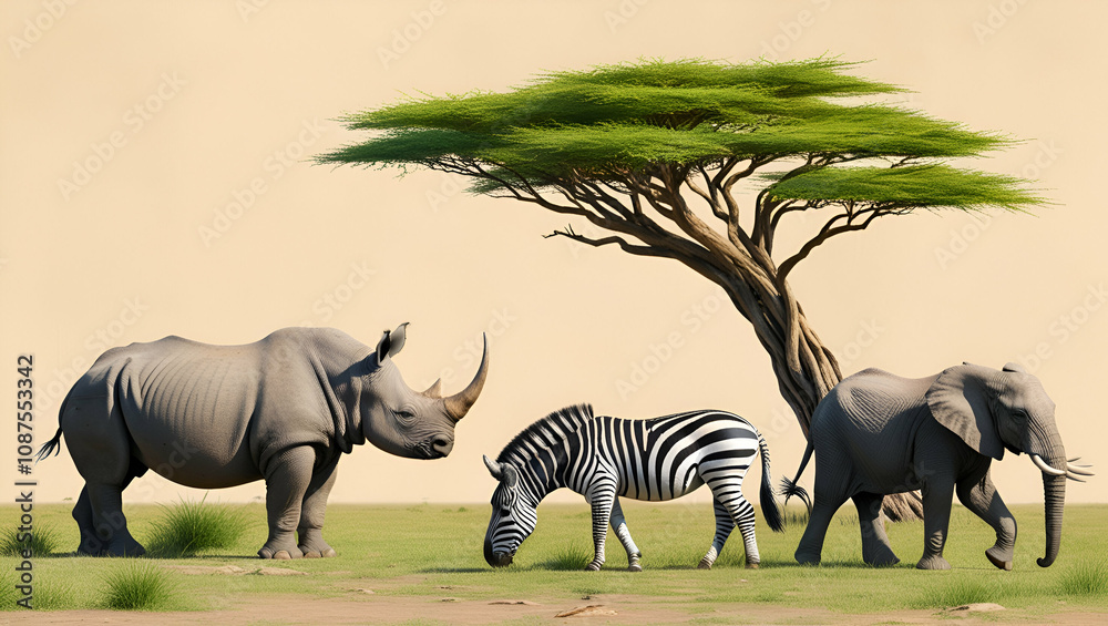 Fototapeta premium Animal Awareness Days, Animals Right Awareness Week, World Wildlife Day, International Animal's Day, Generative Ai