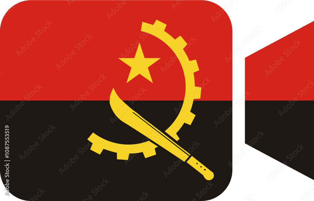 Angola flag on Video Call