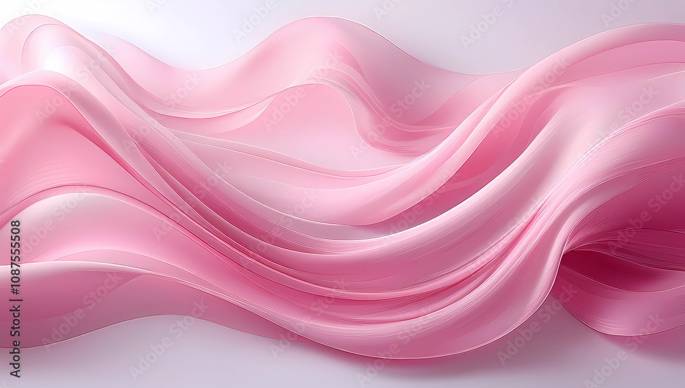 Pink smooth wave lines Wave element white background Designed with a material that has a surface similar to a translucent frosted coating with a soft but luxurious texture. Pink smooth wave lines Wave element white background Designed with a material that has a surface similar to a translucent frosted coating with a soft but luxurious texture.