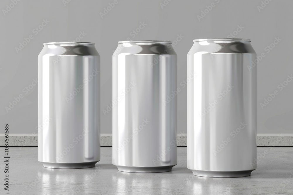 3D Can. White Aluminium Soda Can Mockup for Beer or Energy Drink Packaging 3D Can. White Aluminium Soda Can Mockup for Beer or Energy Drink Packaging