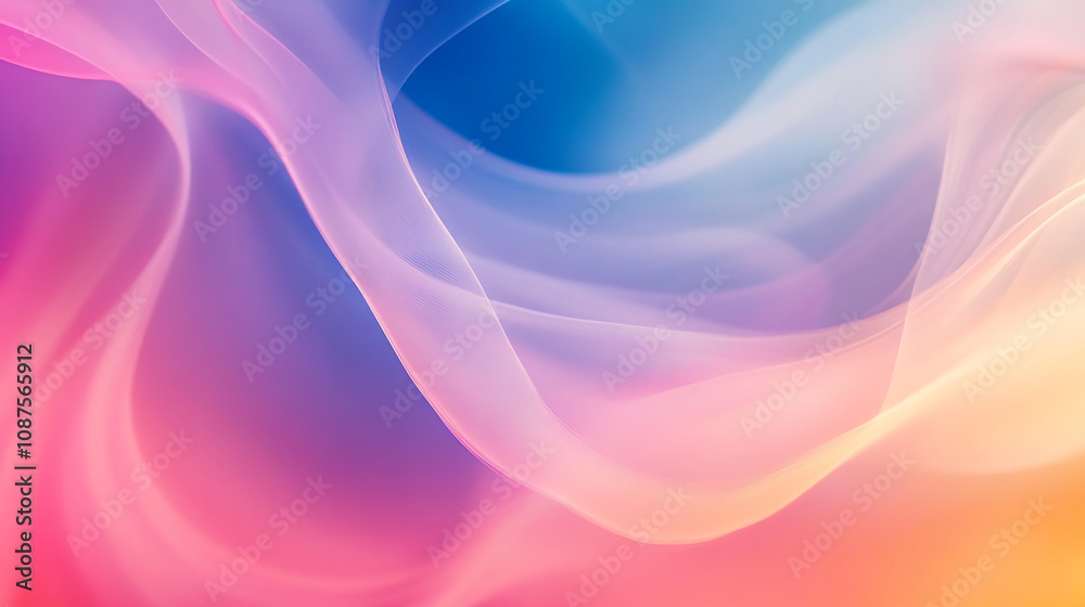 Abstract image of flowing pastel fabric Abstract image of flowing pastel fabric