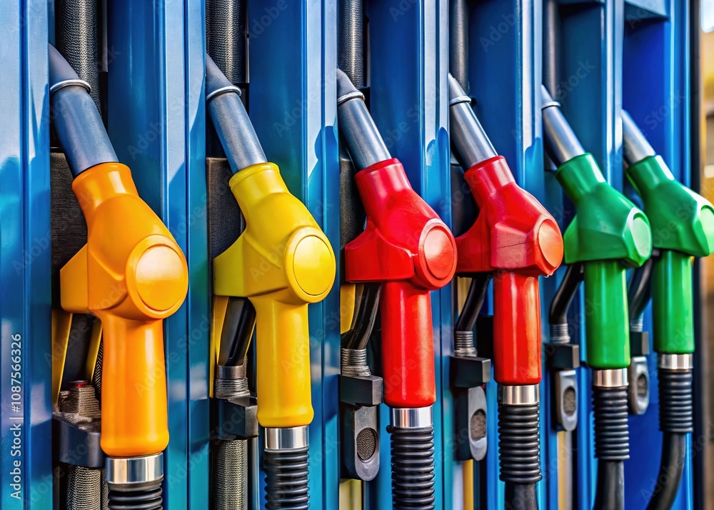 Fueling minimalism: abstract photography of gas station nozzles. Fueling minimalism: abstract photography of gas station nozzles.