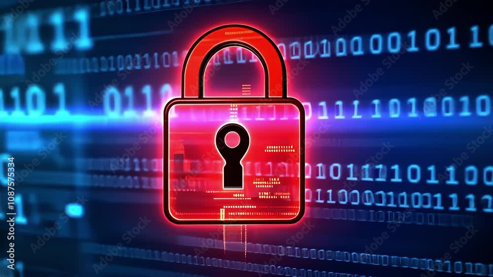 A digital padlock symbol over a background of binary code, representing cybersecurity and data protection concepts. A digital padlock symbol over a background of binary code, representing cybersecurity and data protection concepts.