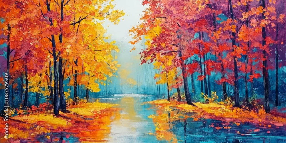 Autumn transformed the leaves into a vibrant canvas of colors, showcasing the beauty of autumn as it painted nature s scenery with a stunning array of autumn hues.