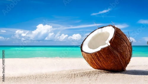 coconut on the beach