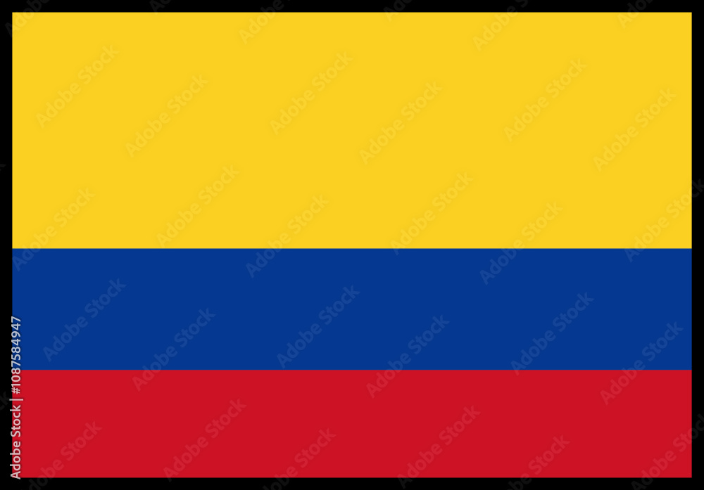 Colombia Flag rectangle Icon Colombia Flag rectangle Icon