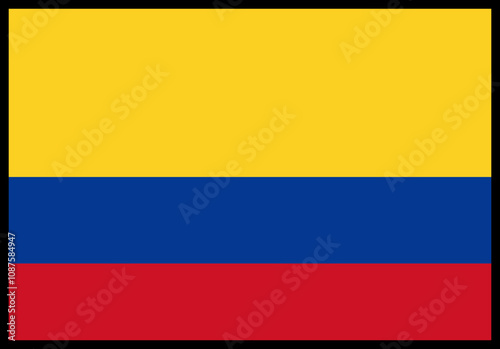 Free Download Colombia Flag rectangle Icon - GFXLoad