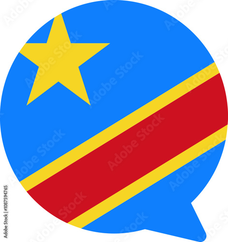 Free Download Democratic Republic Of The Congo Falg on Chat Icon - GFXLoad