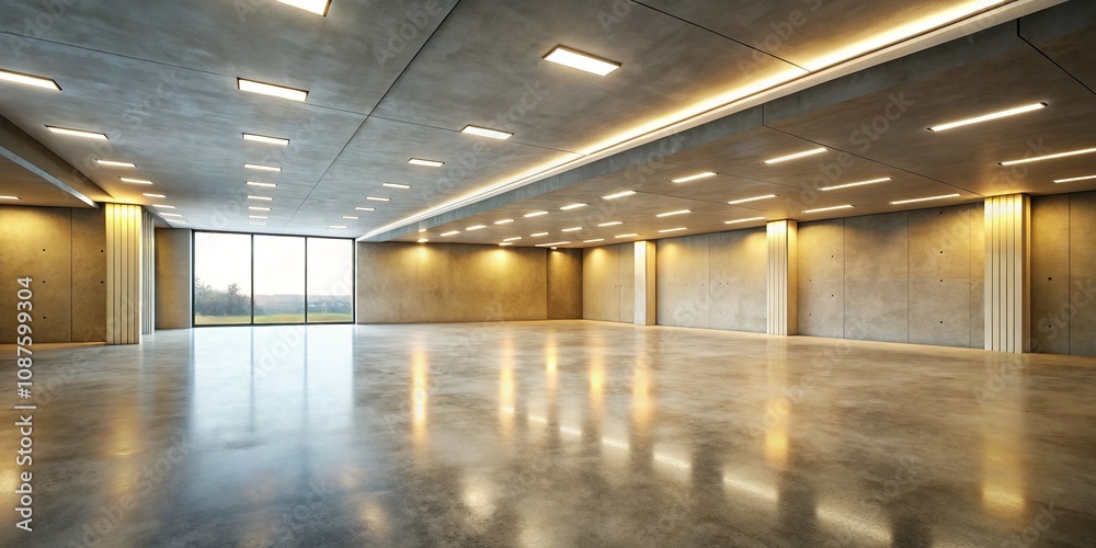 Modern emptiness: A room defined by sleek lines and subtle LED light. Modern emptiness: A room defined by sleek lines and subtle LED light.