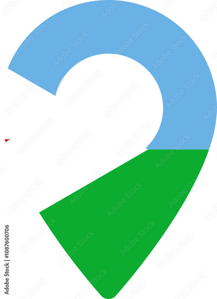 Djibouti Flag In Pin Djibouti Flag In Pin
