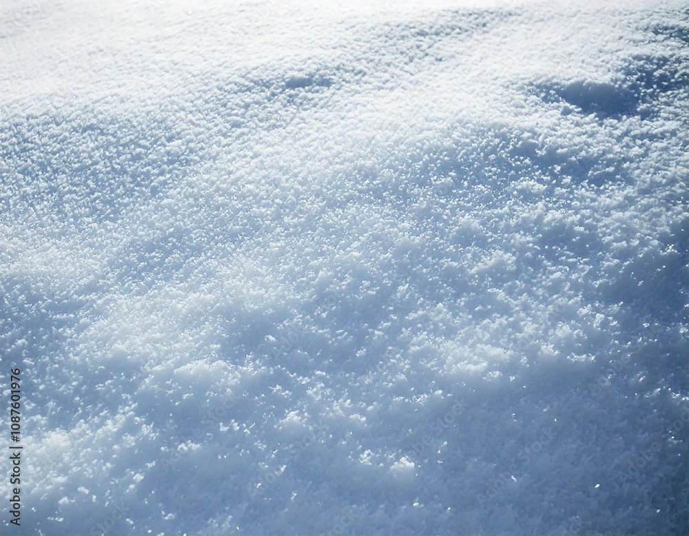 Obraz premium Texture of pure white snow close up 