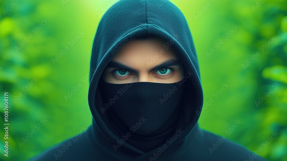 Mysterious Hooded Figure Portrait Mysterious Hooded Figure Portrait