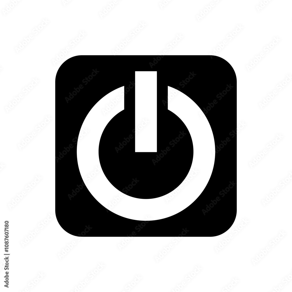 Switch button icon on off signage trendy design template. Switch button icon on off signage trendy design template.