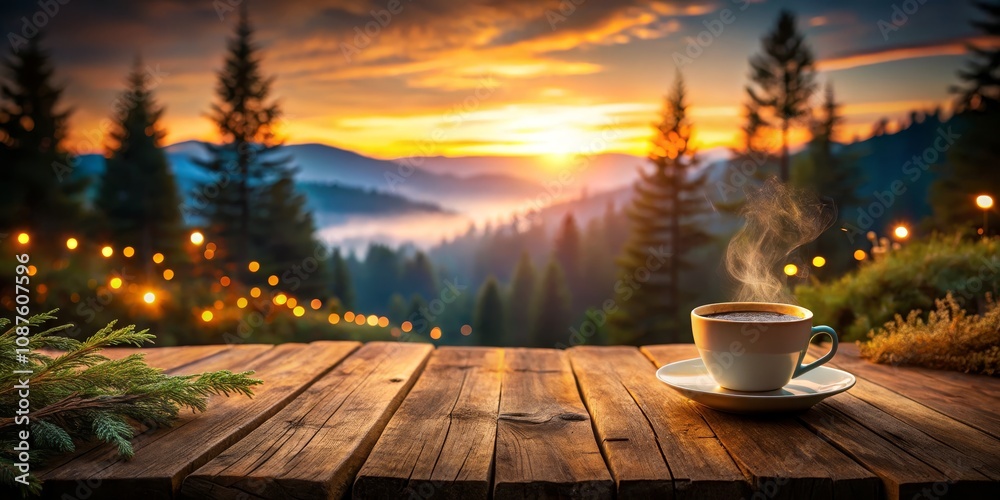 Cozy Coffee Moment in a Soft Brown Landscape: Perfect for Relaxation and Serenity Cozy Coffee Moment in a Soft Brown Landscape: Perfect for Relaxation and Serenity