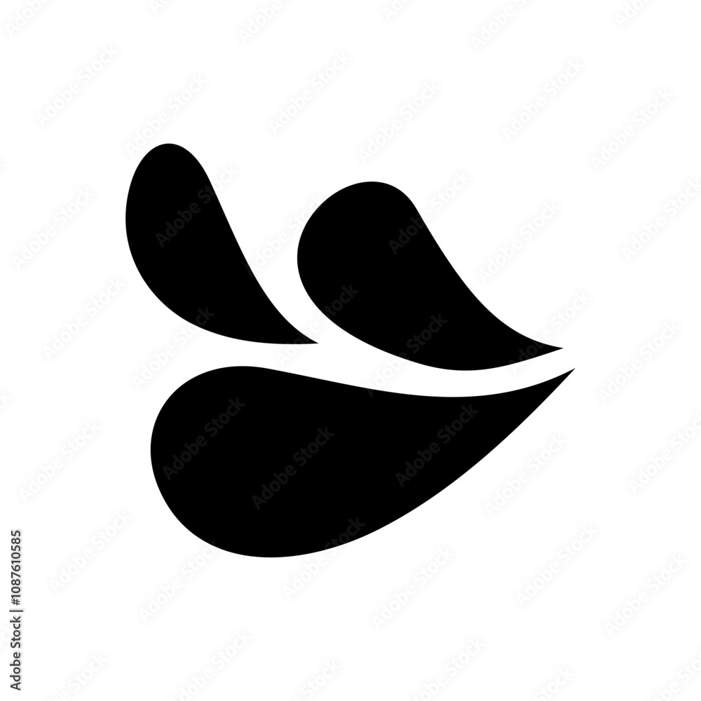 Water drop icon signage trendy design template. Water drop icon signage trendy design template.