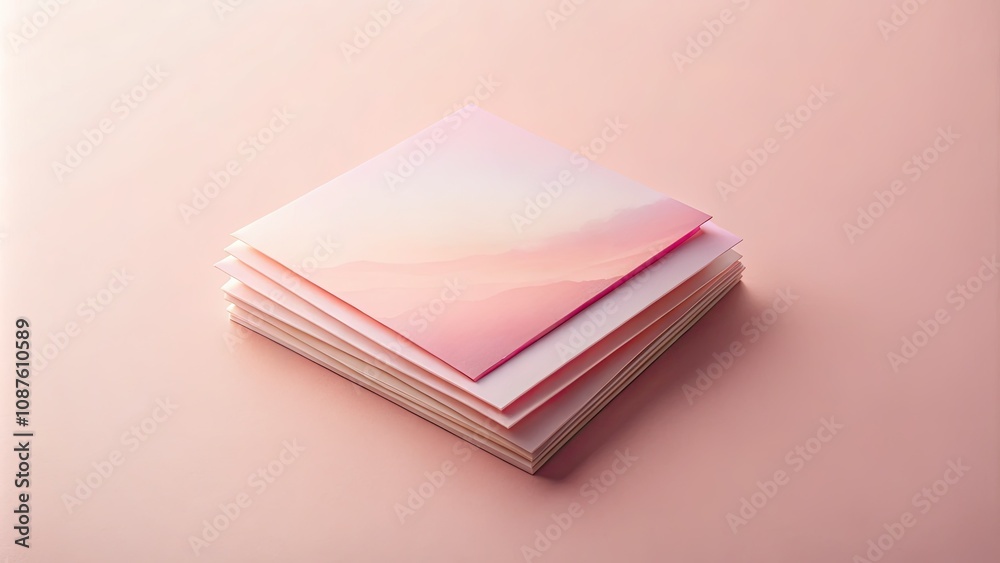 Pastel Pink Stationery Stack for Minimalistic Design and Creative Projects Pastel Pink Stationery Stack for Minimalistic Design and Creative Projects