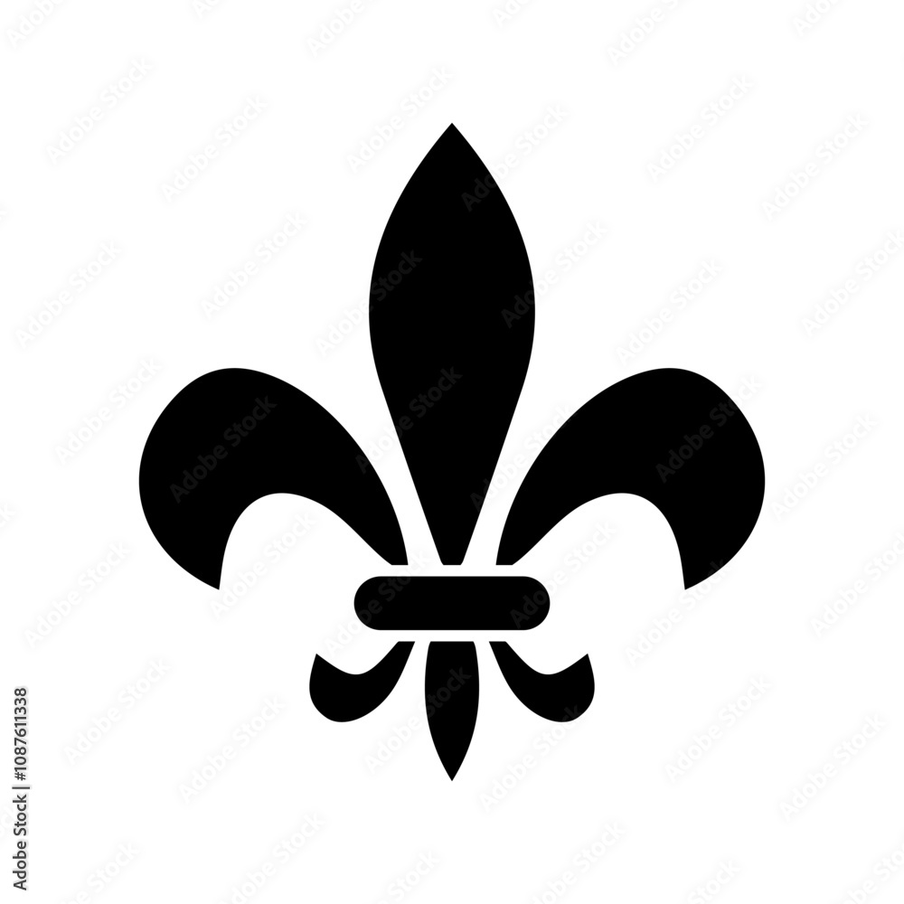 Fleur de lis icon signage trendy design template. Fleur de lis icon signage trendy design template.