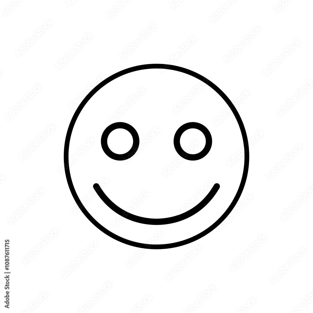 Smile face icon trendy design template. Smile face icon trendy design template.
