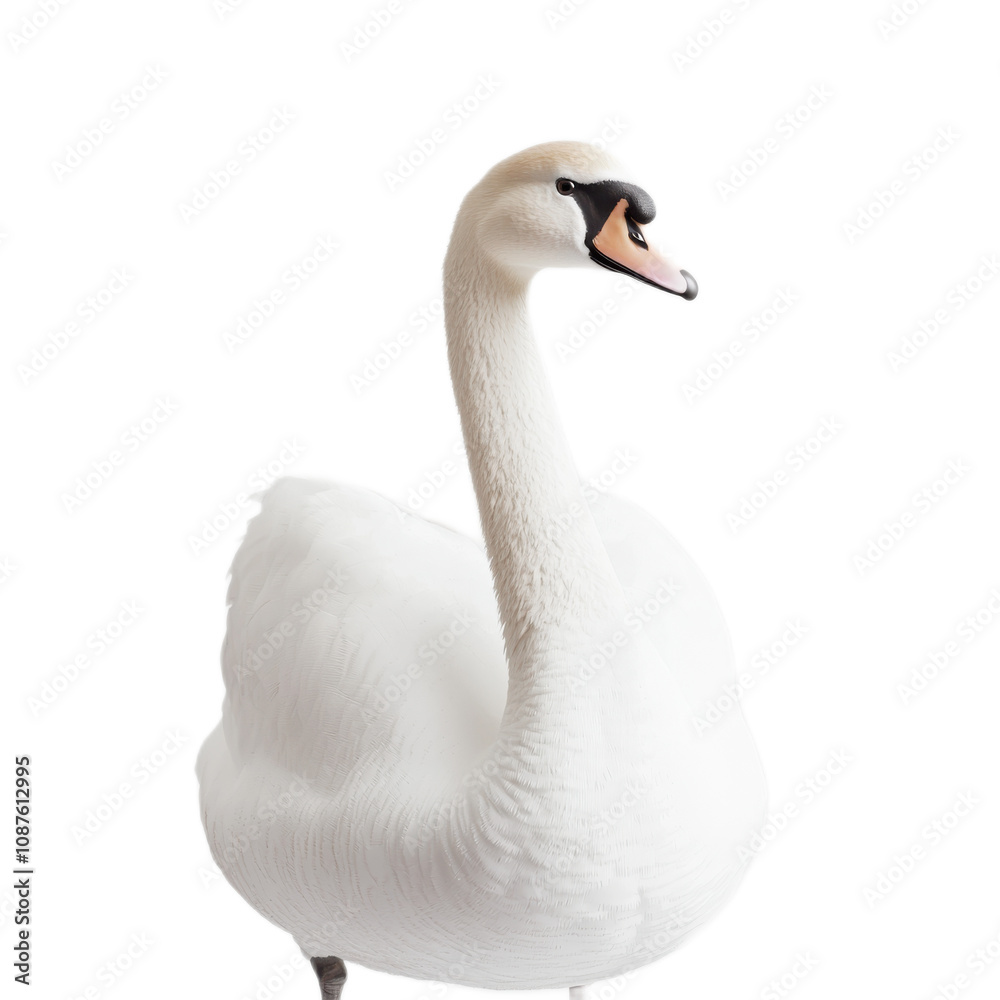 Graceful White Swan in Pure Elegance Graceful White Swan in Pure Elegance