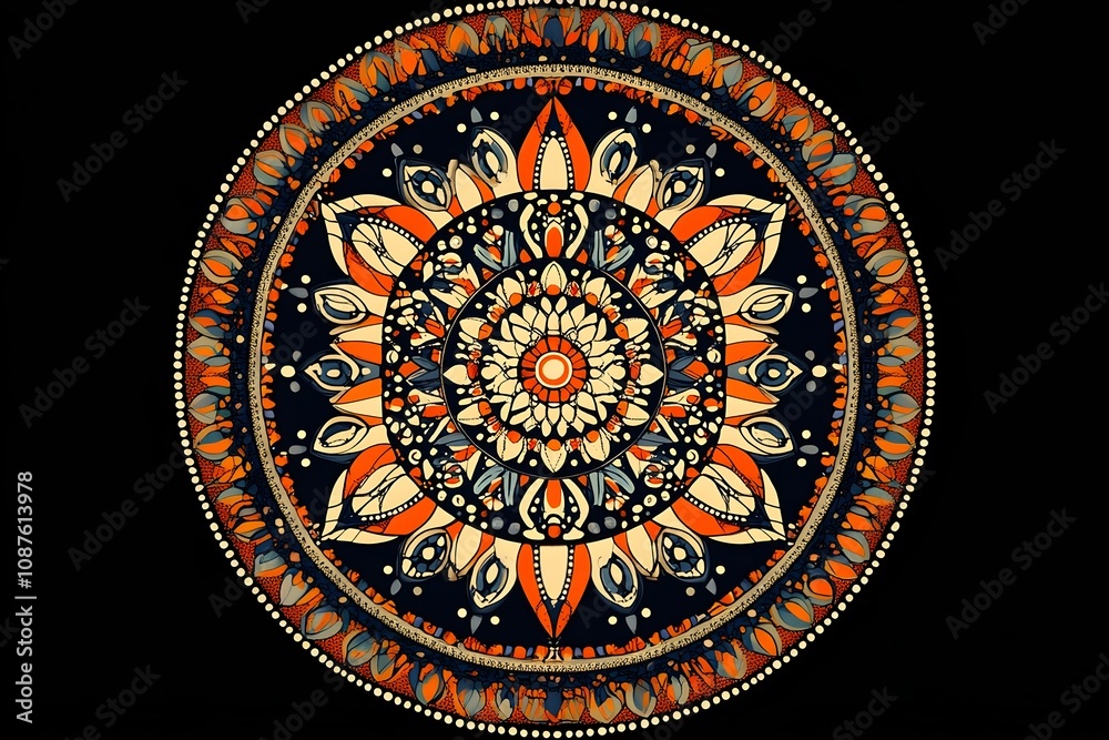 Obraz premium Ornamental luxury mandala pattern luxury ornamental mandala design background in gold color mandala design idea, mandala design vector, mandala sample flower Mandala for print poster, cover, brochure