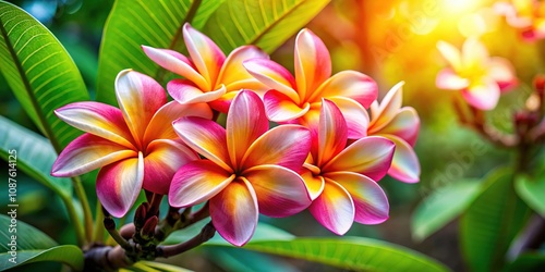 Plumeria flowers: a fragrant, tropical scene.