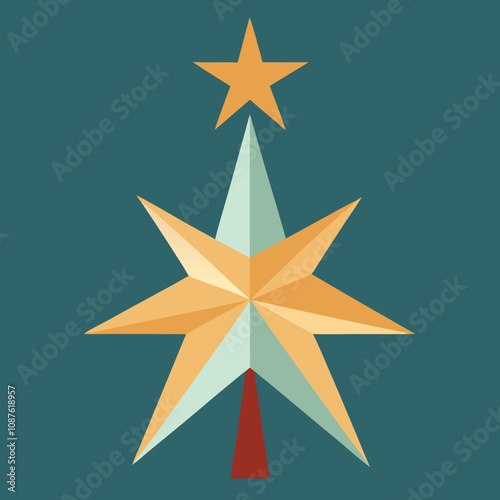 star shaped Christmas tree