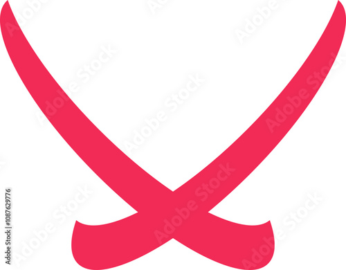 Decorative flat shape as a graphic element