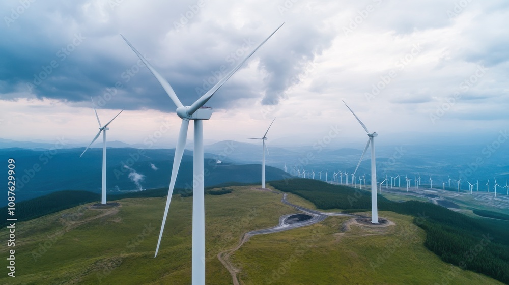 Smart Energy Stock Solutions. Aerial View of Coal Mining Operations from Above Smart Energy Stock Solutions. Aerial View of Coal Mining Operations from Above