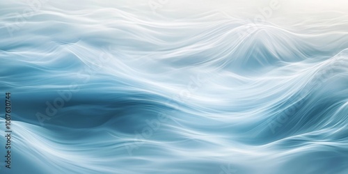Gentle waves create a serene background, enhancing the tranquil atmosphere. This soft waves background offers a perfect setting for relaxation and peace, inviting a sense of calm into any design.